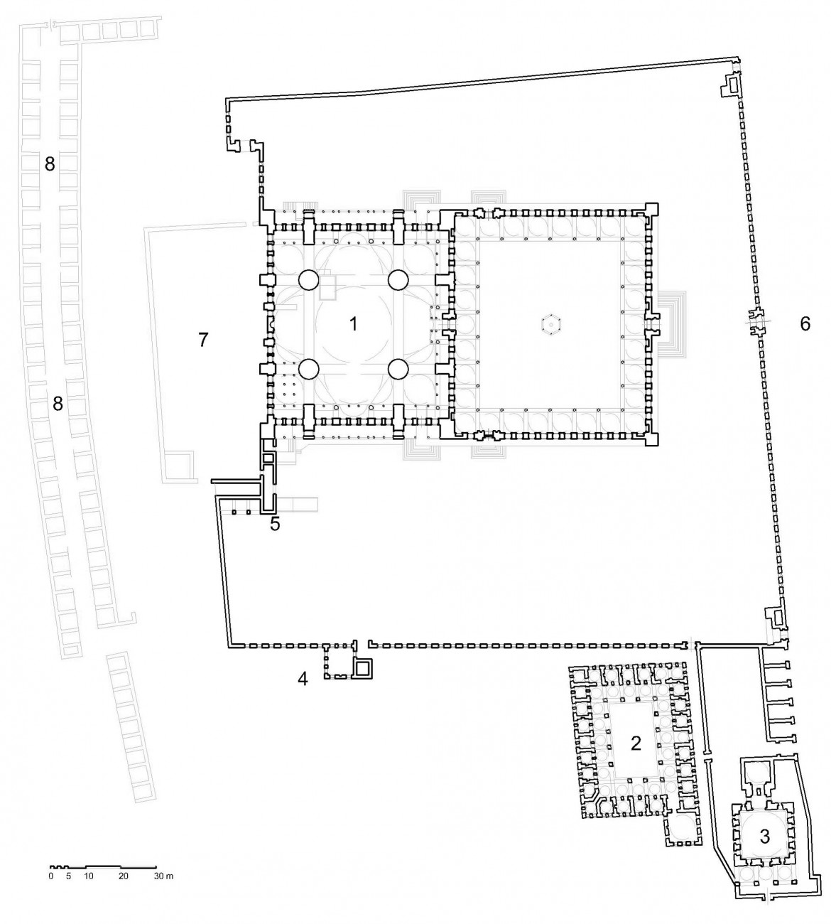 blue mosque plan 001